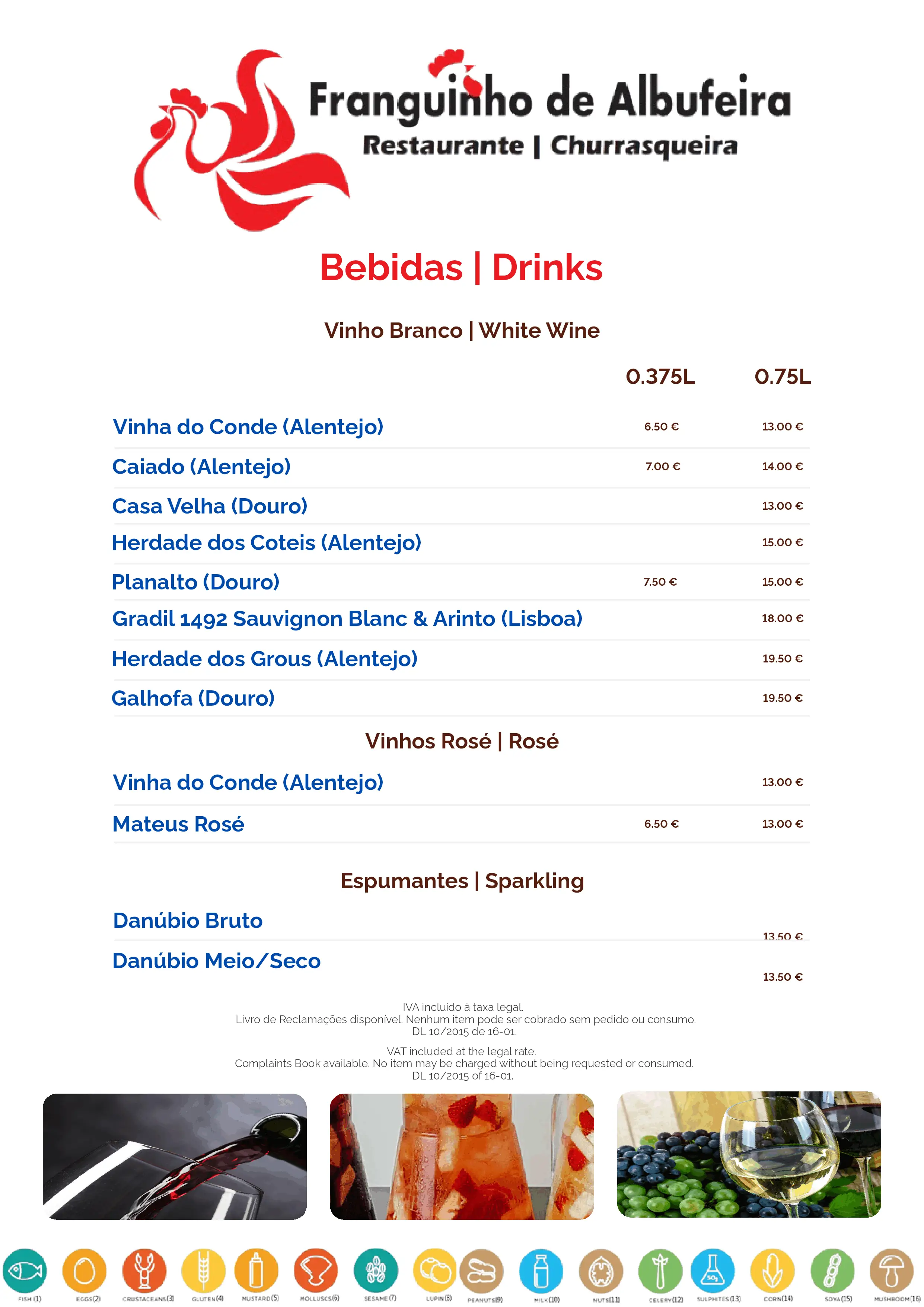 White wines, rosé, and sparkling wines from Portugal regions including Douro, Alentejo, and Lisbon